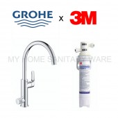 GROHE Blue Pure二合一濾水廚房龍頭配3M濾水套裝連基本安裝(31722AP2)