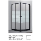 TINLI鋁合金方形細框對角趟門 (L202)