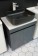 黑木紋不銹鋼浴室盆櫃套裝610x470mm(BW78109)