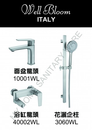 Well Bloom Italy 2080系列砂鋼色3件龍頭優惠套裝 (3SET2080WL)