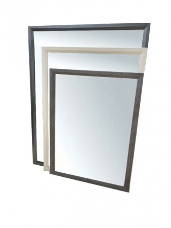啡木紋不銹鋼框鏡450x600mm(MR4560CW)