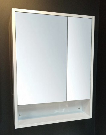 白色不銹鋼雙門鏡櫃600x800mm (MC6080)