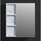 大理石紋單門不銹鋼鏡櫃600x700mm(M6070WR)