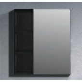 啞黑色單門不銹鋼鏡櫃600x700mm(M6070B)
