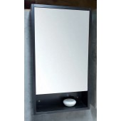 黑木紋不銹鋼單門鏡櫃450X800mm (MC4580BW)