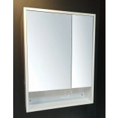 白色不銹鋼雙門鏡櫃600x800mm (MC6080)