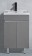 灰色不銹鋼地櫃連盆600x460mm (FT6046-WG) 